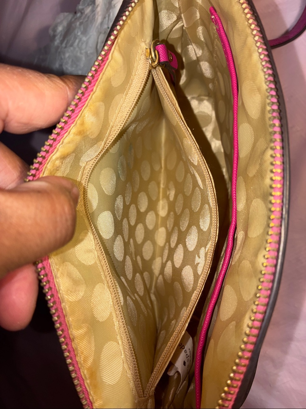 Kate Spade Hot Pink Crossbody with Gold Hardware - Picture 7 of 11